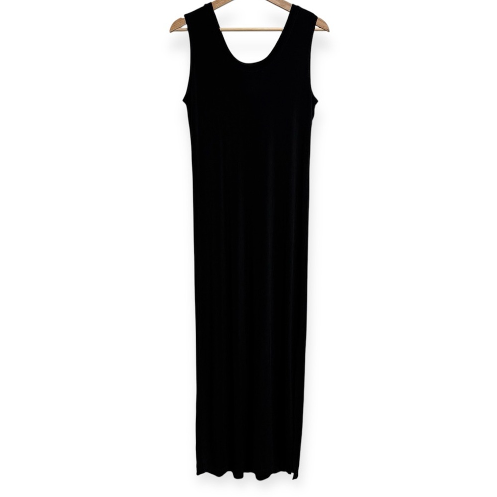 Flax by Jeanne Engelhart‎ Slinky Stretch Acetate Sleeveless Maxi Dress Medium